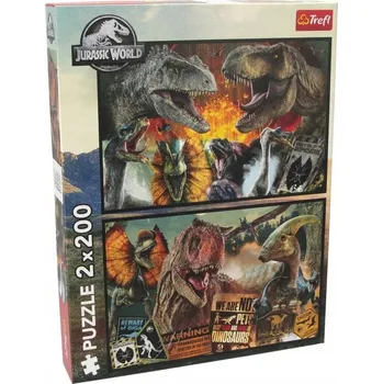 Puzzle Puzzle Trefl 400 dílků Puzzle 2x200 Prehistorický svět