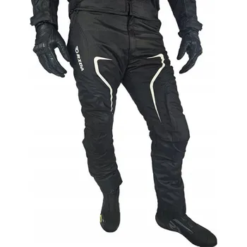 Moto kalhoty RIDA FLEX Pánské textilní moto kalhoty na motorku černo-bílé vel. 3XL