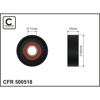Napínací kladka, žebrovaný klínovy řemen CAFFARO 500518