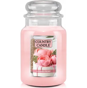 Svíčka Sójová vonná svíčka Sugared Peony Country Candle 1 ks