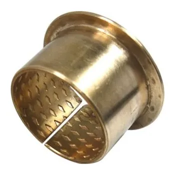 Přírubové kluzné pouzdro 60/65/75x30 - bronzové s mazacími kapsičkami