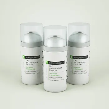 Masážní přípravek Neobotanics CBD Anti-Edema Gel výhodné balení osvěžujícího emulzního gelu pro masáž pokožky s otoky 3×100 ml