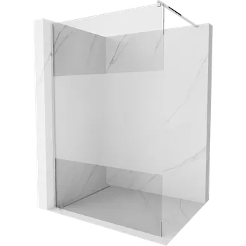Mexen Kioto sprchová stěna Walk-in 70 x 200 cm, transparentní/matná 8 mm, chrom - 800-070-101-01-35 Sprchové stěny