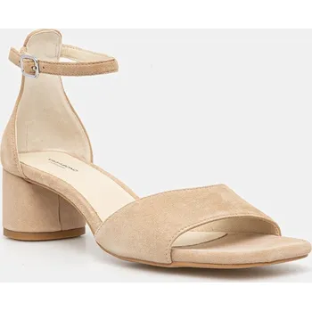 Dámské sandále Semišové sandály Vagabond Shoemakers PIPER béžová barva, 5921-040-11 5921.040.11 12X, EUR 36