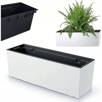 Květináč Bílý plast Květináč Prosperplast 58 cm x 18 x 20 cm