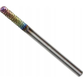 Vrták 3 mm Rotační pilník WRC válcový TCT + TiAlSiXN (nitrid titanu)
