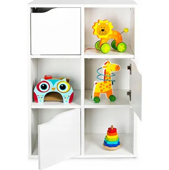 Knihovna Regál Leomark 59,5 x 29 x 89,5 cm bílý