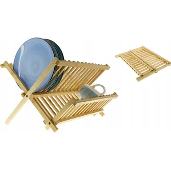 Organizace kuchyně Odkapávač na nádobí na nádobí BAMBUS skládací 40x33x25cm