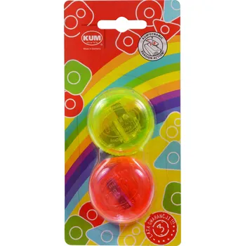 Ořezávátko Ořezávátko s nádobkou jednoduché 2 ks KUM na tužky a pastelky