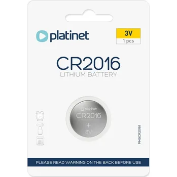 Článková baterie Lithiová baterie PLATINET CR2016 1 ks