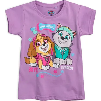 Dívčí tričko PAW PATROL SKYE, EVEREST fialové Velikost: 116