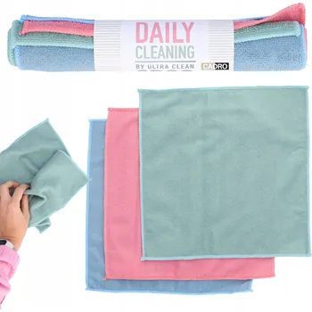 Utěrka Utěrka z mikrovlákna (mikrofáze) Cadro v balení 3 ks, vícebarevná