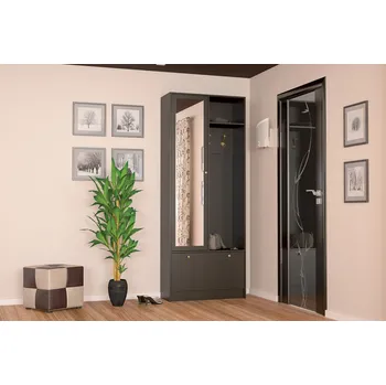 Předsíňová stěna VerDesign PRESTO designová předsíň wenge, tmavá