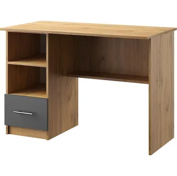 Psací stůl VerDesign KANTOR KIT psací stůl N04, antracit / dub Apalačský, levý