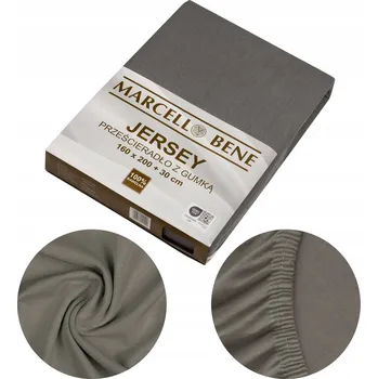 Prostěradlo Prostěradlo s gumou jersey 140x200 +30cm, grafit