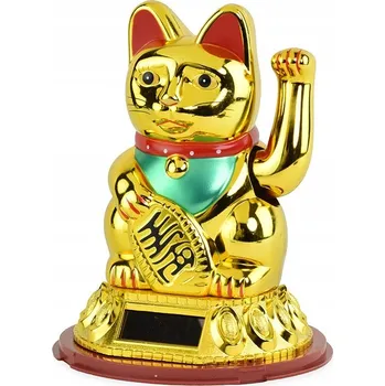 Obraz Kočka štěstí zlatá (15 cm)