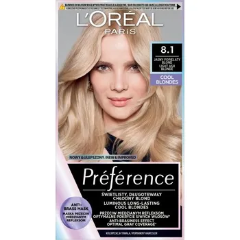 Barva na vlasy L'Oreal Paris, farba na vlasy Preference 8.1 Copenhague