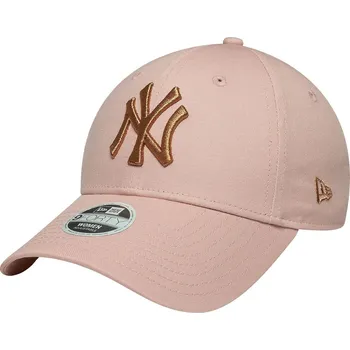 Módní doplněk kšiltovka New Era 9FO Metallic Logo MLB New York Yankees - Pink Rouge one size