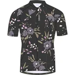 Dámský cyklistický dres Maloja VILSAM. AOP 1/2 - černá XL