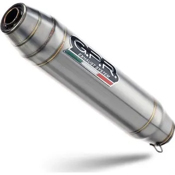 Výfuk pro motocykl Slip-on exhaust GPR DEEPTONE K.156.DE Brushed Stainless steel including link pipe