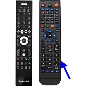 Dálkový ovladač technisat náhradní