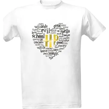 Tričko s potiskem Harry Potter - golden heart pánské