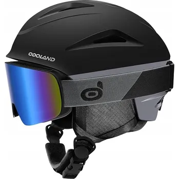 Lyžařská/Snowboardová Helma s UV Brýlemi ODOLAND Černá 54-56cm Velikost S