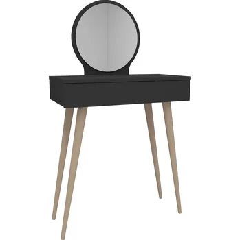 Toaletní stolek VerDesign JERSEY toaletní stolek se zrcadlem, antracit