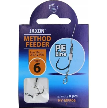 Rybářský háček Háčky zemní, s návazcem, s otřepem Jaxon x 8 ks