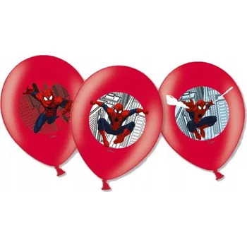 Balónek Latexové balónky Spider-Man 6 ks 28 cm (11 palců)