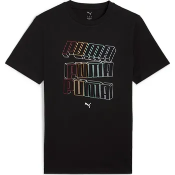 Pánské funkční tričko s krátkým rukávem Puma ESS LOGO LAB HOG TEE černé 684664-01 - M | UK 7,5 | US 9,5