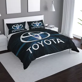 Povlečení Saténové povlečení Toyota Blue Glow - Sablio - 140x200 / 90x70