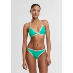 Ladies Retro Triangle Bikini - froggreen/white S