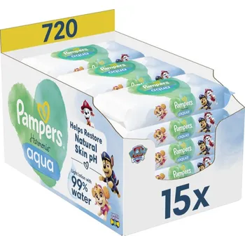 Dětská kosmetika PAMPERS Harmonie Aqua Baby 15× 48 ks