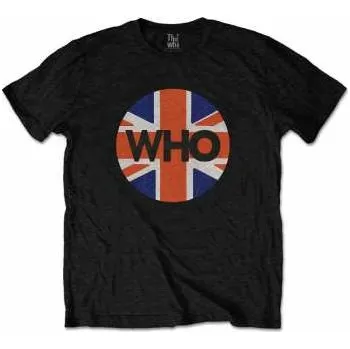 Pánské oblečení Merch The Who: Tričko Union Jack Circle L