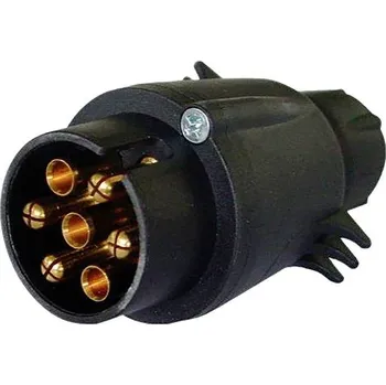 Přívěs k motorovému vozidlu IWH 010206 zástrčka pro zapojení přívěsu [7 pólová zásuvka - 7 pólová zástrčka] plast