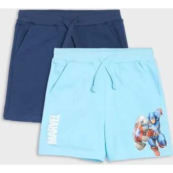 Chlapecké oblečení Sinsay - Sada 2 kraťas Marvel - námořnická modrá - 860CG-59X - 860CG-59X-98