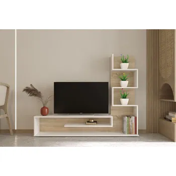 Nábytek CASARREDO MAMBA obývací stěna, dub Sonoma / bílá