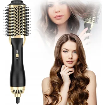 Fén VYSOUŠEČ VLASŮ SZCZOTKA 4V1 S FUNKCÍ SUŠENÍ A MODELOVÁNÍ 1000 W ČERNÝ