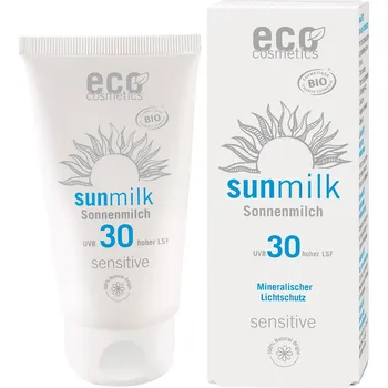 Přípravek na opalování Eco Cosmetics Opalovací mléko SPF 30 Sensitive BIO (75 ml) - s přírodními minerálními filtry