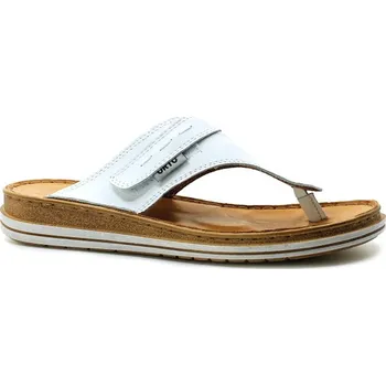 Dámské žabky ORTO PLUS 4381-10 bílé, dámské žabky vel.39