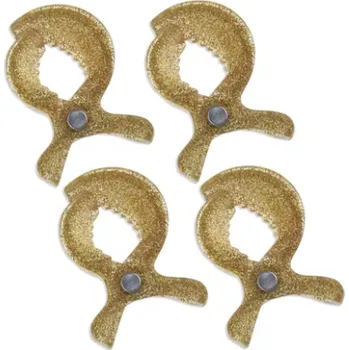 Kočárek Univerzální klipy (kolíčky) na kočárek (4 ks) Barva: Zlatá