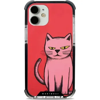 Pouzdro na mobilní telefon Odolný obal Mobiwear MagSafe Elite Bumper - Apple iPhone 12 Mini - D026D Kocourek (Odolný kryt, pouzdro, obal Mobiwear Elite Bumper na mobil Apple iPhone 12 Mini - D026D Kocourek, materiál Plast + TPU silikon + kov - zesílená ochrana telefonu, podpora)