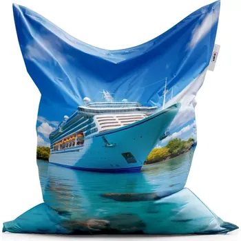 Sedací pytel Sablio Sedací vak Classic Luxusní výletní loď v tropickém ráji - 150x100 cm