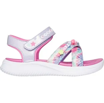 Dívčí obuv Dívčí sandály Skechers JUMPSTERS SANDAL - TIE DYE BFFS 28 Růžová, Fialová, Mix, Bílá
