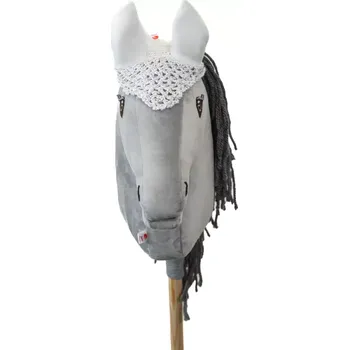 Hobby horsing Čabraka háčkovaná - Bílostříbrná - Hříbě (Hobby horsing )