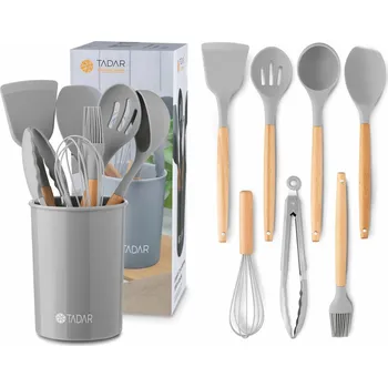 Vrták KUCHYŇSKÉ DOPLŇKY SILIKON sada silikonových pomůcek 7 ks + ORGANIZÉR