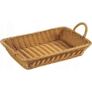 chlebník Košík na pečivo plast hnědý