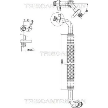 Vedení klimatizace Vysokotlaké / nízkotlaké vedení, klimatizace TRISCAN 9010 28031