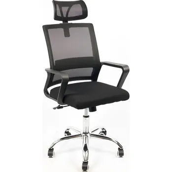 VerDesign STEFANY kancelářské křeslo, černá/chrom
